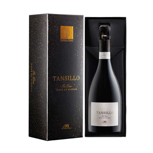 Tansillo Pas dosè- Vino Spumante di qualità Metodo Classico - Rosè - 36 Lune