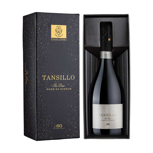 Tansillo Pas dosè- Vino Spumante di qualità Metodo Classico - Rosè - 60 Lune