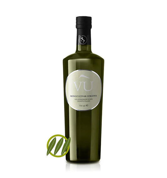 VÙ OLIO EXTRA VERGINE DI OLIVA MONOCULTIVAR CORATINA - 750 ml